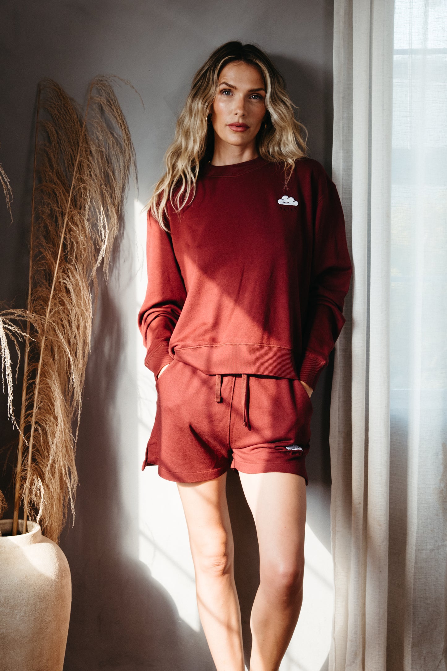 Elle Crewneck Ruby