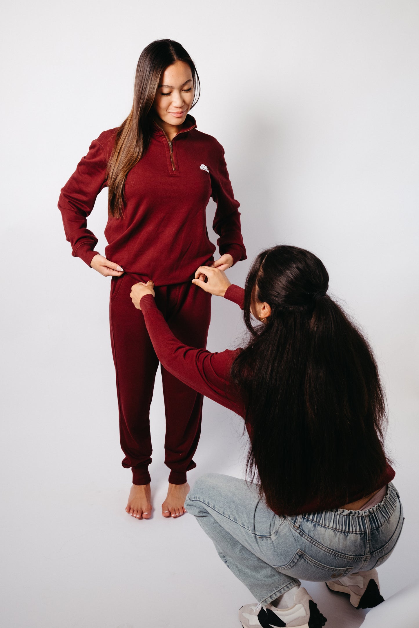 King Quarter Zip Ruby