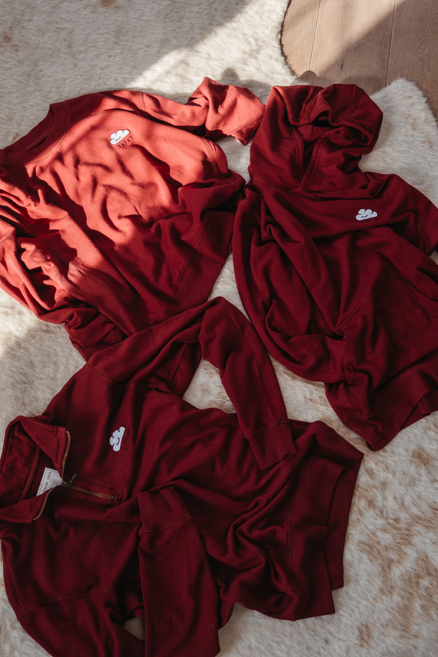 King Quarter Zip Ruby