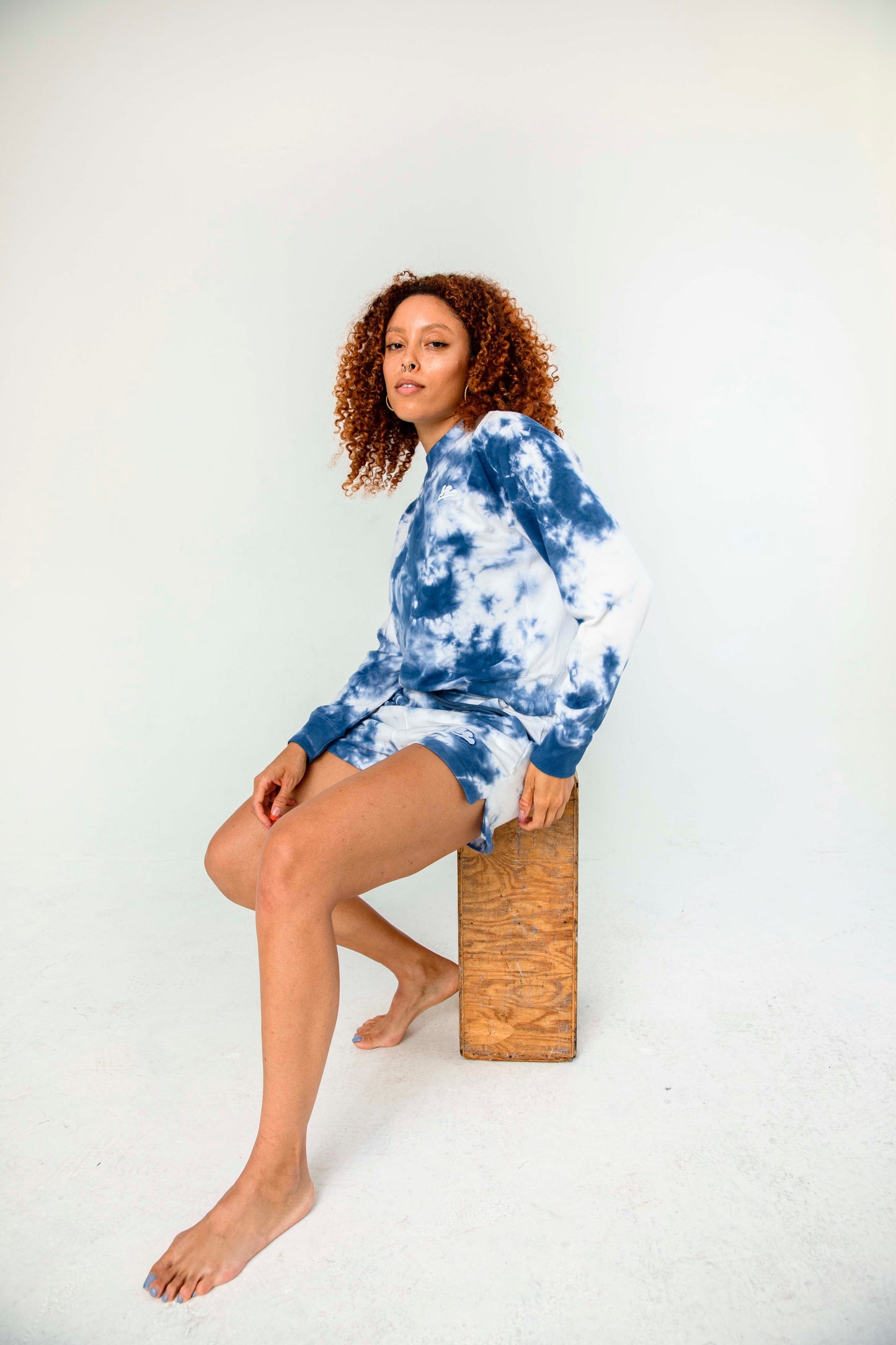 Elle Crewneck Partly Cloudy
