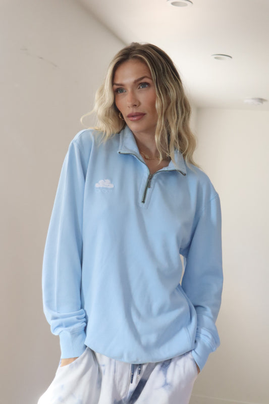 King Quarter Zip Sky