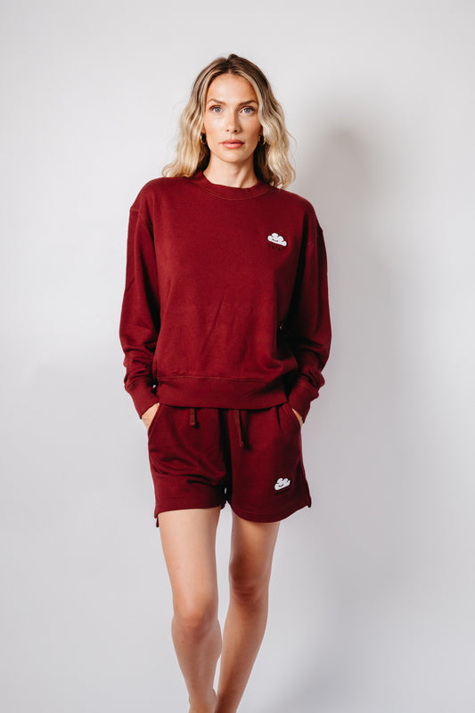 Elle Crewneck Ruby